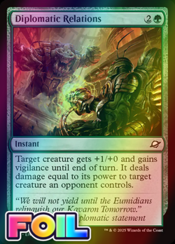 x1 Diplomatic Relations FOIL EOE Edge of Eternities MTG 177 M/NM 1x - Image 1