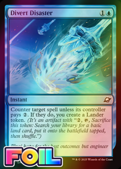 x1 Divert Disaster FOIL EOE Edge of Eternities MTG 55 M/NM 1x - Image 1