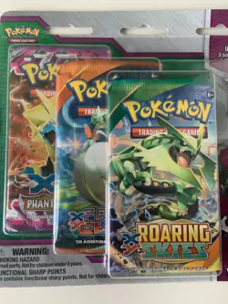 Pokemon TCG - XY Mega Evolution - 3-Booster Blister Pack - Mega Latios Pin - Image 2