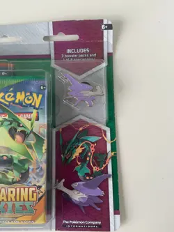 Pokemon TCG - XY Mega Evolution - 3-Booster Blister Pack - Mega Latios Pin - Image 3