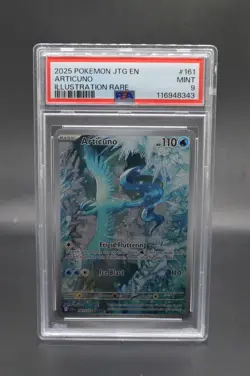 Pokemon TCG Articuno 161/159 2025 Journey Together Illustration Rare - PSA 9 - Image 1