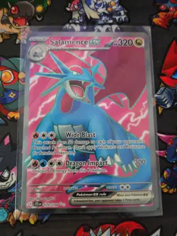 Pokemon TCG - Journey Together - Salamence EX 177/159 Full Art Holo NM Fresh - Image 1