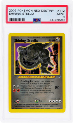 2002 Pokemon Neo Destiny Shining Steelix Holo #112 PSA 9 - Image 1