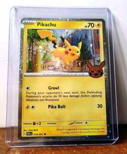POKEMON PIKACHU 018/091 HOLO TRICK OR TRADE HALLOWEEN NM NEAR MINT - Image 3