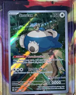 Pokemon TCG- 151 ETB Black Star Pokemon Center Stamp Promo - Snorlax #051 NM - Image 1