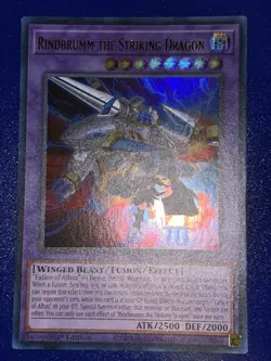 Yugioh Rindbrumm the Striking Dragon RA02-EN025 Ultra Rare 1st Edition Near Mint - Image 1