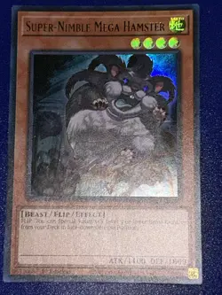Yugioh! Super-Nimble Mega Hamster - RA02-EN004 - Ultra Rare - 1st Edition Near M - Image 1