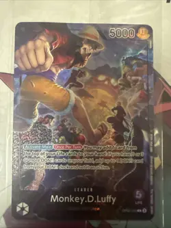 Monkey D Luffy OP05-060 PSA Magazine Promo One Piece Card Sealed New - Image 1