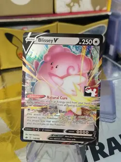 Blissey V Pokemon Prize Pack Series 1 Promo Pokemon Card NM/LP Play Stamp - Image 1