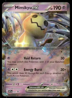 Pokemon TCG SV: Scarlet & Violet Promo Cards #004 Mimikyu ex NM - Image 1