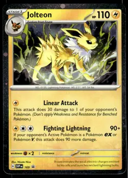 Pokemon TCG SV: Scarlet & Violet Promo Cards #169 Jolteon - Image 1
