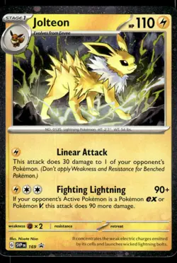 Pokemon TCG SV: Scarlet & Violet Promo Cards #169 Jolteon - Image 1