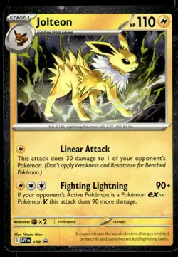 Pokemon TCG SV: Scarlet & Violet Promo Cards #169 Jolteon - Image 1