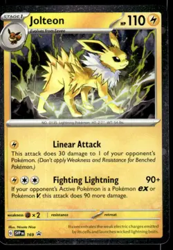 Pokemon TCG SV: Scarlet & Violet Promo Cards #169 Jolteon - Image 1