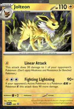 Pokemon TCG SV: Scarlet & Violet Promo Cards #169 Jolteon - Image 1