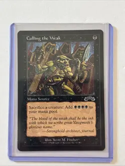 MTG Magic the Gathering Card LP - Culling The Weak - Image 1