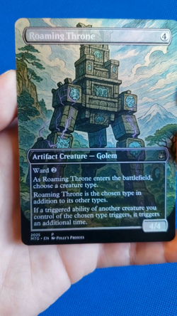 Roaming Throne FOIL Proxy Card with Custom Art Design - Image 2