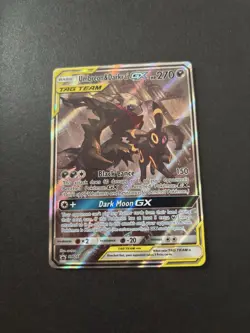 Pokemon TCG Umbreon Darkrai GX SM241 Tag Team Black Star Promo Holo Card - Image 1