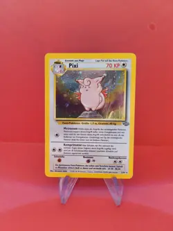 Pokemon Karte/card - Clefable Pixi 1/64 - Jungle - Holo - Played - Image 1