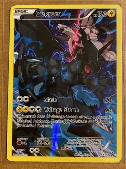 Pokemon TCG Zekrom Black Star Promos Holo Card XY76 Lp/Mp - Image 1