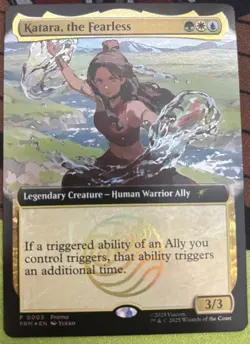 Magic The Gathering X Avatar Katara The Fearless Promo Card SDCC 2025 - Image 2