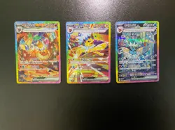 Terastal Festival Flareon Vaporeon Jolteon ex SAR sv8a Korean Pokemon Card - Image 1