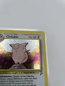 Pokemon TCG Clefable Holo Rare Card Base Set 2 5/130 MP - Image 3