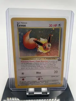 EEvee #11 Promo Black Star Vintage Pokemon Card WOTC MP/LP - Image 1