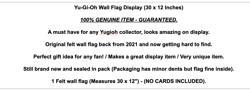 Official Yu-Gi-Oh Poster Sealed Pack Card Rare Promo 1st Edition Merchandise - Image 2