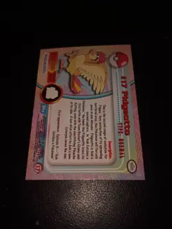Pidgeotto #17 Holo Pokemon Topps trading cards series 1 tv animation edition - Image 2