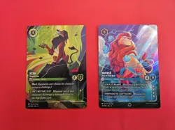 Lorcana Shimmering Skies ENCHANTED Cards - Mufasa & Scar - Image 1