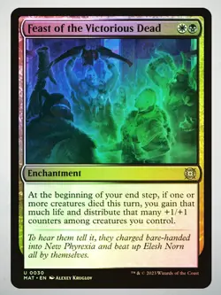 MTG Feast of the Victorious Dead (FOIL) Near Mint - MotM: The Aftermath - Image 1