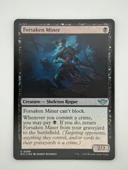 Forsaken Miner | Foil | Outlaws of Thunder Junction | Near Mint - Image 1