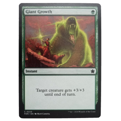 x4 Giant Growth Foundations Green Instant Playset M/NM Common MTG FDN TCG CCG - Image 1
