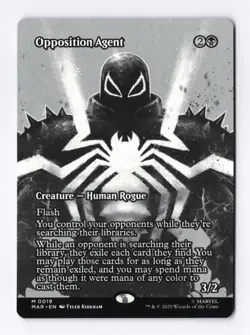 Opposition Agent (Borderless) 19 (M) MTG Marvel's Spider-Man Eternal-Legal (MAR) - Image 1