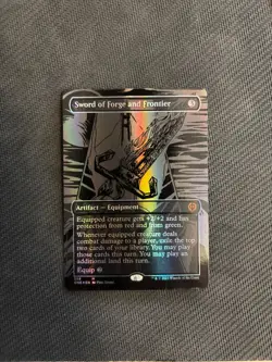 Sword of Forge and Frontier (Oil Slick Raised Foil) Phyrexia: All Will Be One... - Image 1