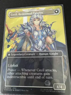 MTG Cecil, Dark Knight (Borderless) (Surge Foil) Final Fantasy - Image 2