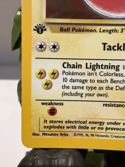 Vintage 1999 Pokemon Electrode Holo Rare 1st Edition Jungle 2/64 - Image 5