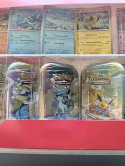 Pokemon: Prismatic Evolutions Mini Tin 8-Pack - Costco - New - Image 4