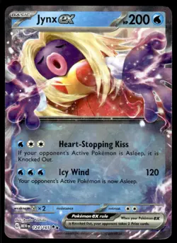 Pokemon TCG SV: Scarlet & Violet 151 #124/165 Jynx ex NM - Image 1