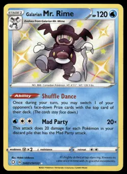 Pokemon TCG Shining Fates: Shiny Vault #SV021/SV122 Galarian Mr. Rime NM - Image 1