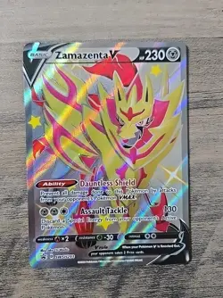 Pokemon TCG Zamazenta V SWSH293 Sword & Shield Promo Ultra Rare Holo NM - Image 1