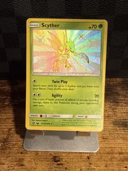 Pokemon TCG - Scyther SV1/SV94 - Hidden Fates Shiny Baby Holo Rare - Image 1