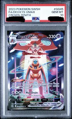 2023 Pokemon SWSH Crown Zenith #GG45 FA Deoxys VMAX PSA 10 Gem Mint - Image 1