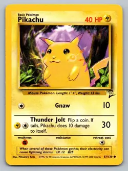 Pokemon TCG Base Set 2 Pikachu #87 - Image 1