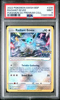 2020 Pokemon Radiant Eevee - Sword & Shield Promo - SWSH230 - PSA 9 NM - Image 1