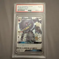Banette GX 2019 Pokemon Sun & Moon Hidden Fates #SV61/SV94 PSA 9 MINT - Image 1