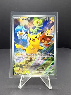Pokemon Pikachu Black Star Promo #027 Scarlet And Violet Paldea Evolved - Image 1