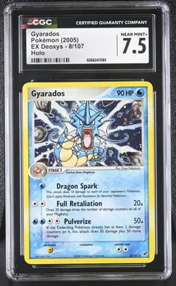 CGC 7.5 Gyarados 2005 EX Deoxys 8/107 Holo Pokemon Card - Image 1
