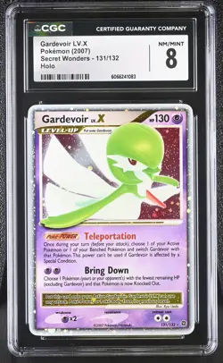 CGC 8 Gardevoir LV.X 2007 Secret Wonders 131/132 Holo Pokemon Card - Image 1